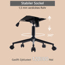 YOUTASTE Bürostuhl Ergonomisch, Schreibtischstuhl Höhenverstellbar, Bürostuhl mit PU-Leder & Rollen, Drehstuhl Wippfunktion, Computerstuhl 136 kg Belastbar, Khaki
