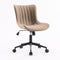 YOUTASTE Bürostuhl Ergonomisch, Schreibtischstuhl Höhenverstellbar, Bürostuhl mit PU-Leder & Rollen, Drehstuhl Wippfunktion, Computerstuhl 136 kg Belastbar, Khaki