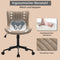 YOUTASTE Bürostuhl Ergonomisch, Schreibtischstuhl Höhenverstellbar, Bürostuhl mit PU-Leder & Rollen, Drehstuhl Wippfunktion, Computerstuhl 136 kg Belastbar, Khaki