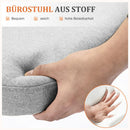 DUMOS Bürostuhl Schreibtischstuhl schminktisch Stuhl kleine Schreibtischstühle mit Rollen niedlicher Drehstuhl mit Rückenlehne armlos Heimbüro