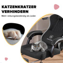 GTPLAYER Gaming Stuhl Ergonomischer Gaming Sessel Schreibtischstuhl mit Stoffoberfläche, Federsitzkissen, Verbindungsarmlehnen und Fußstütze hellschwarz