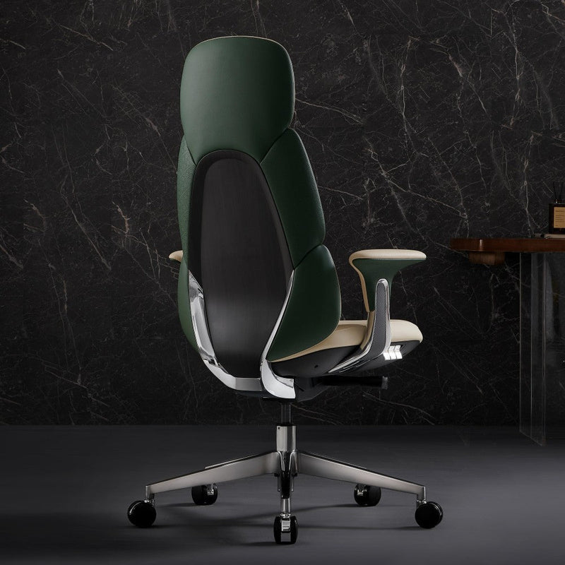 Nyla Chefsessel aus Leder für das Büro