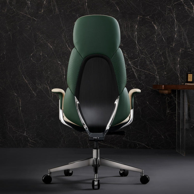 Nyla Chefsessel aus Leder für das Büro