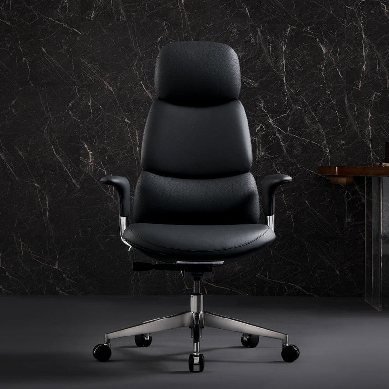 Nyla Chefsessel aus Leder für das Büro