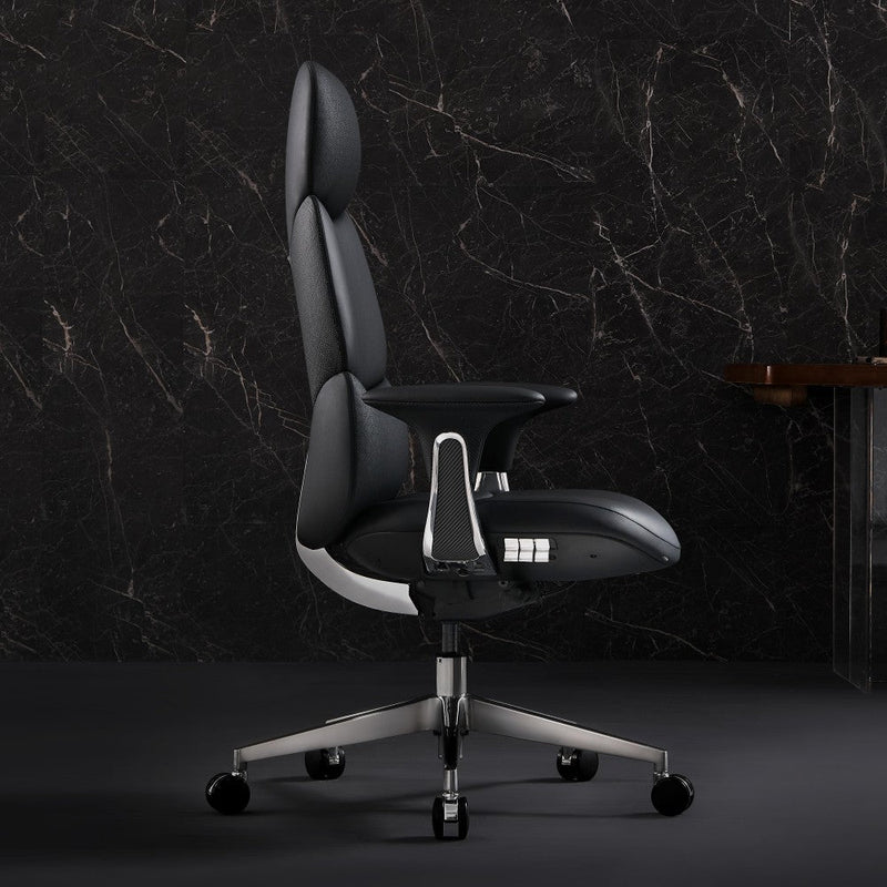 Nyla Chefsessel aus Leder für das Büro