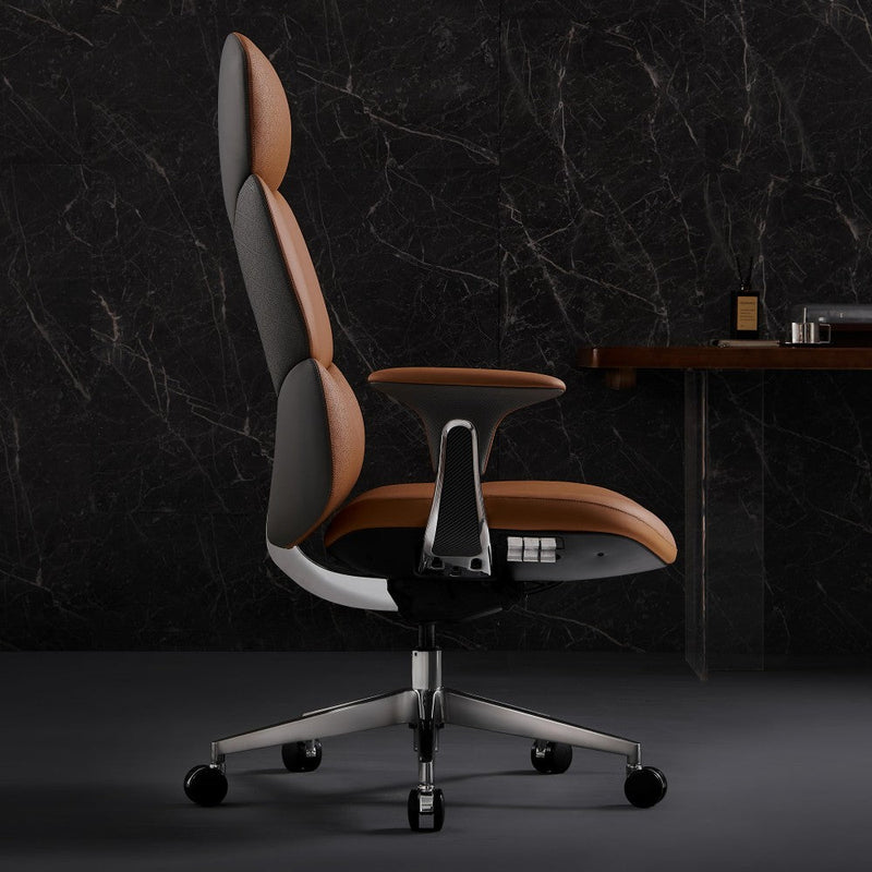 Nyla Chefsessel aus Leder für das Büro