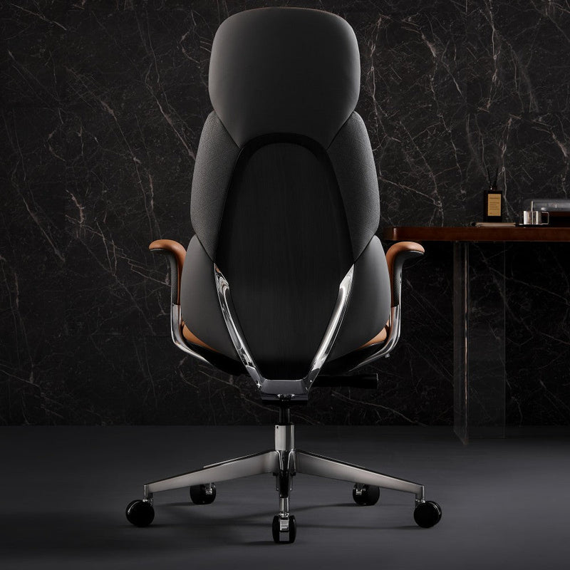 Nyla Chefsessel aus Leder für das Büro