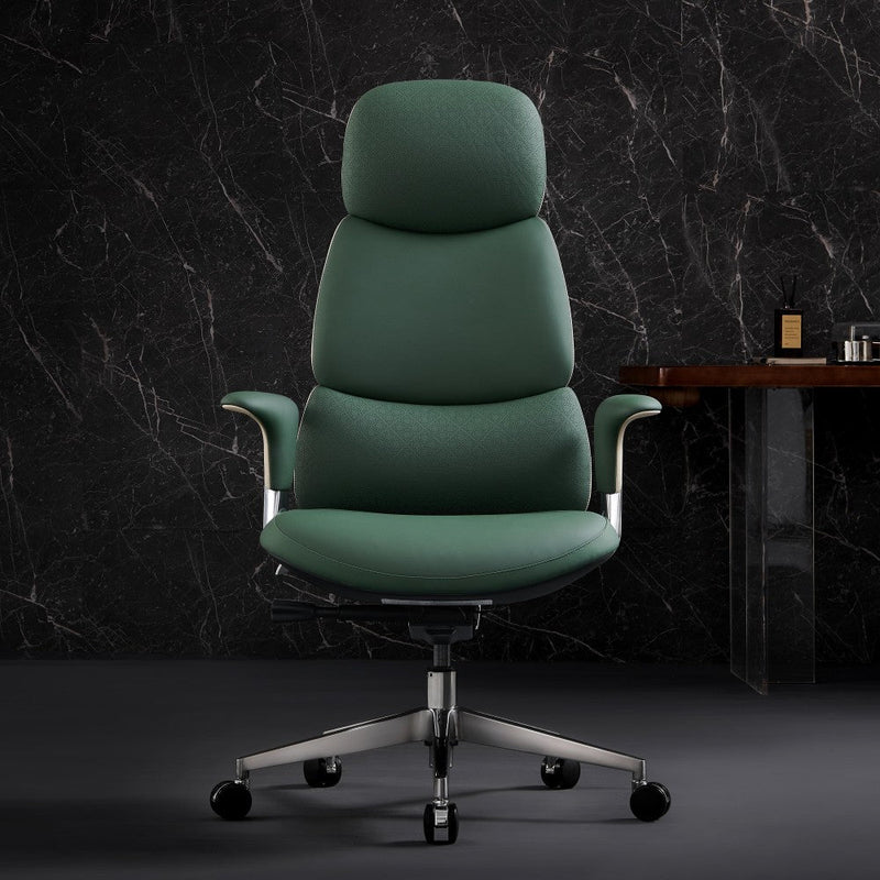 Nyla Chefsessel aus Leder für das Büro