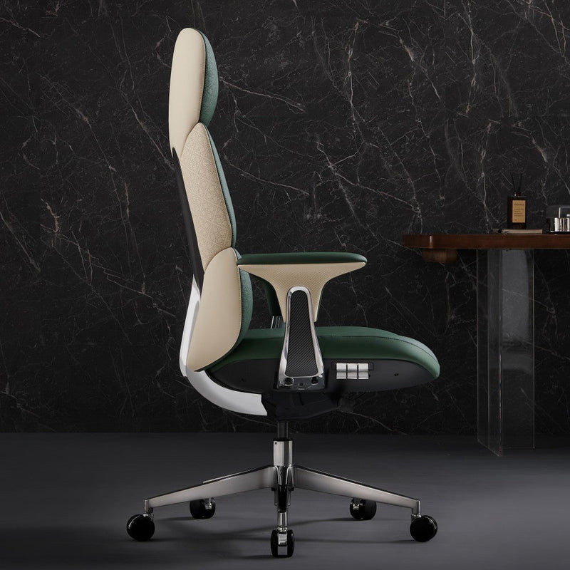 Nyla Chefsessel aus Leder für das Büro
