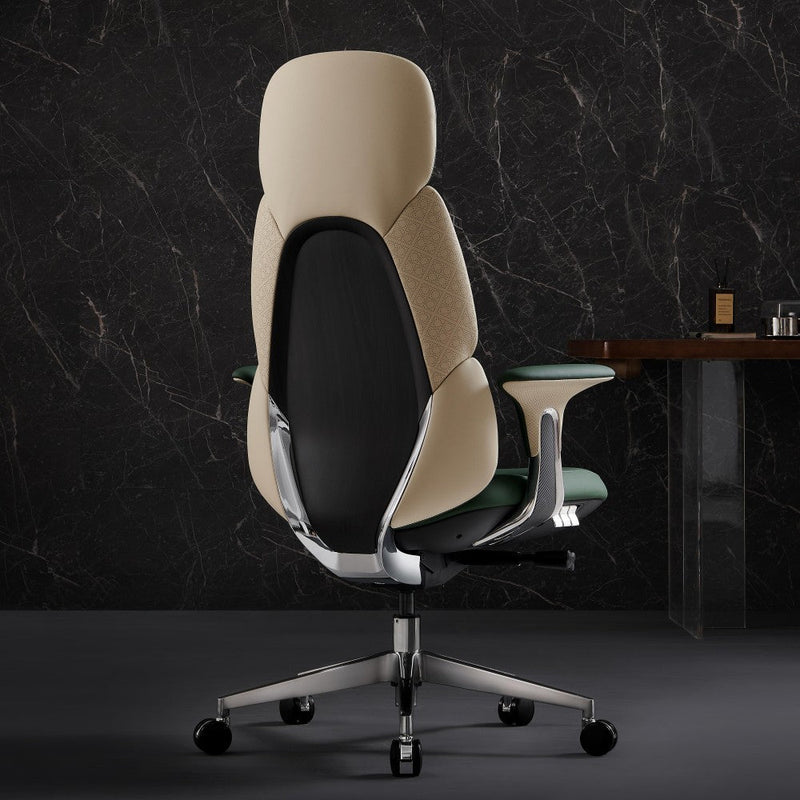 Nyla Chefsessel aus Leder für das Büro