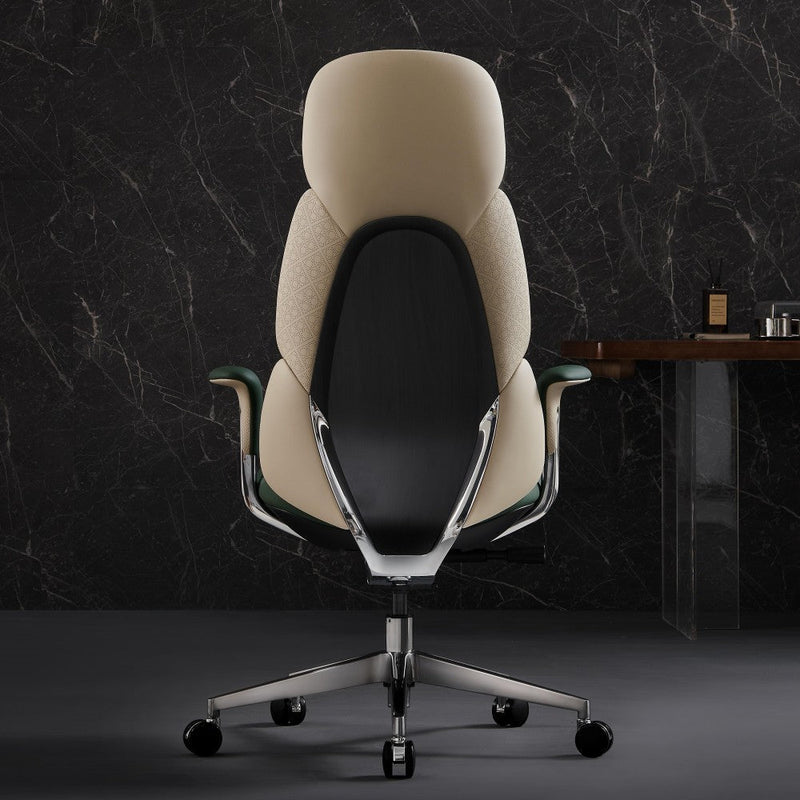Nyla Chefsessel aus Leder für das Büro