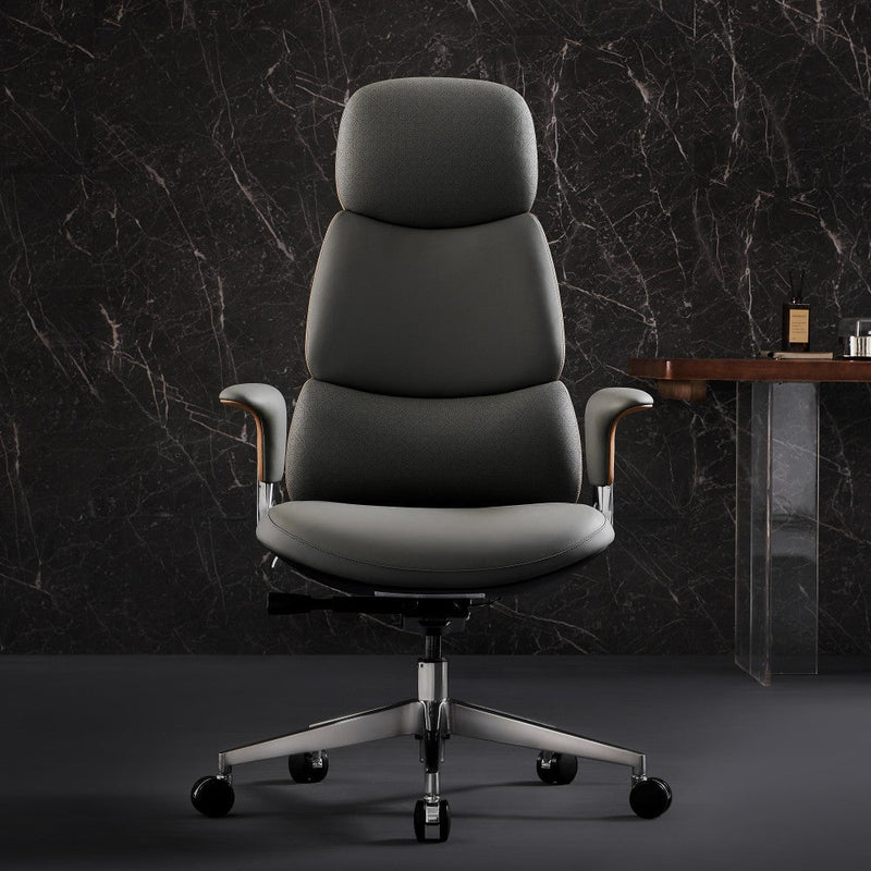 Nyla Chefsessel aus Leder für das Büro