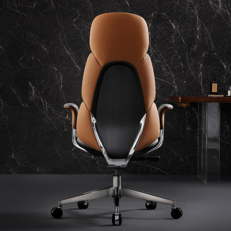 Nyla Chefsessel aus Leder für das Büro
