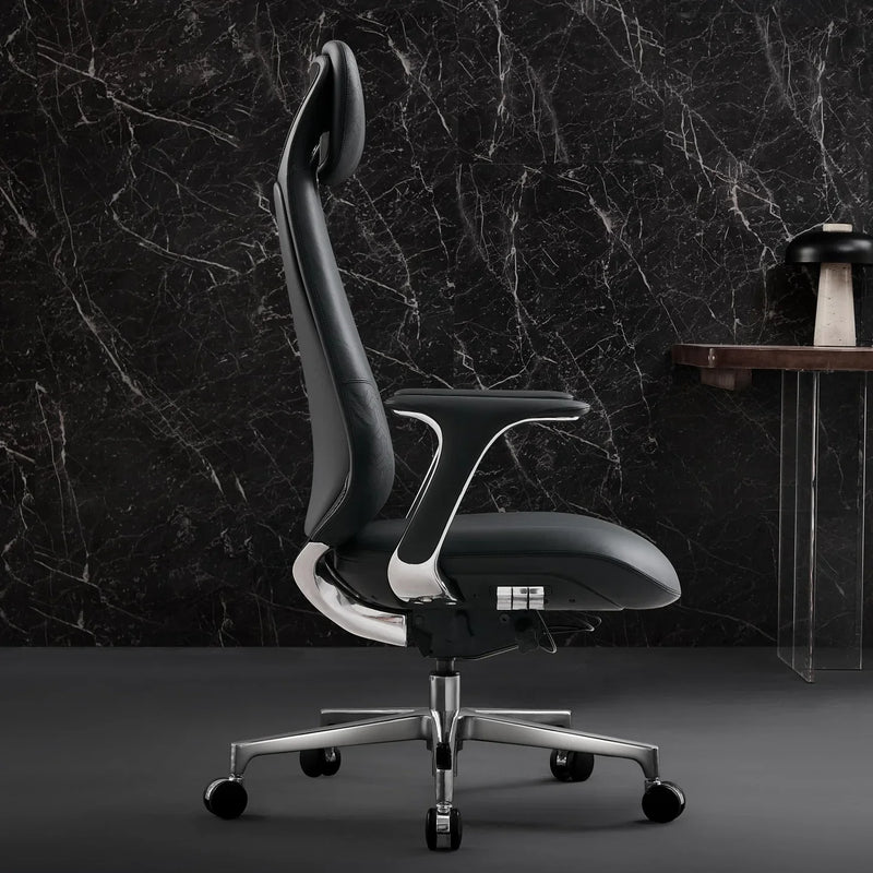 Neta Chefsessel aus Leder für das Büro