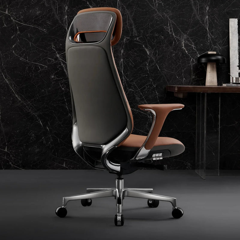 Neta Chefsessel aus Leder für das Büro