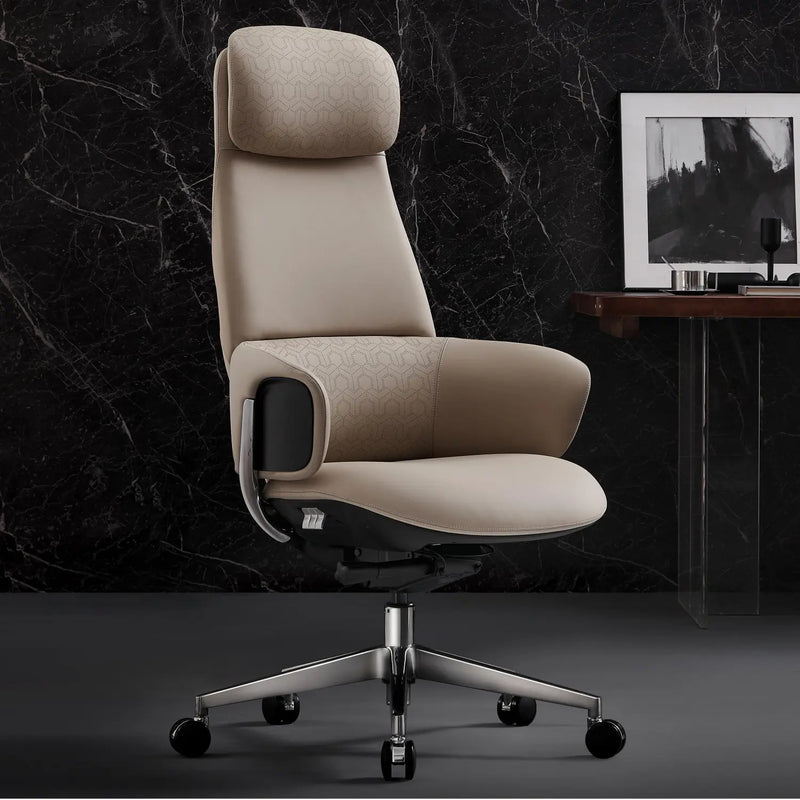 Norris Chefsessel aus Leder für das Büro
