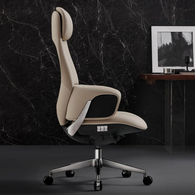 Norris Chefsessel aus Leder für das Büro