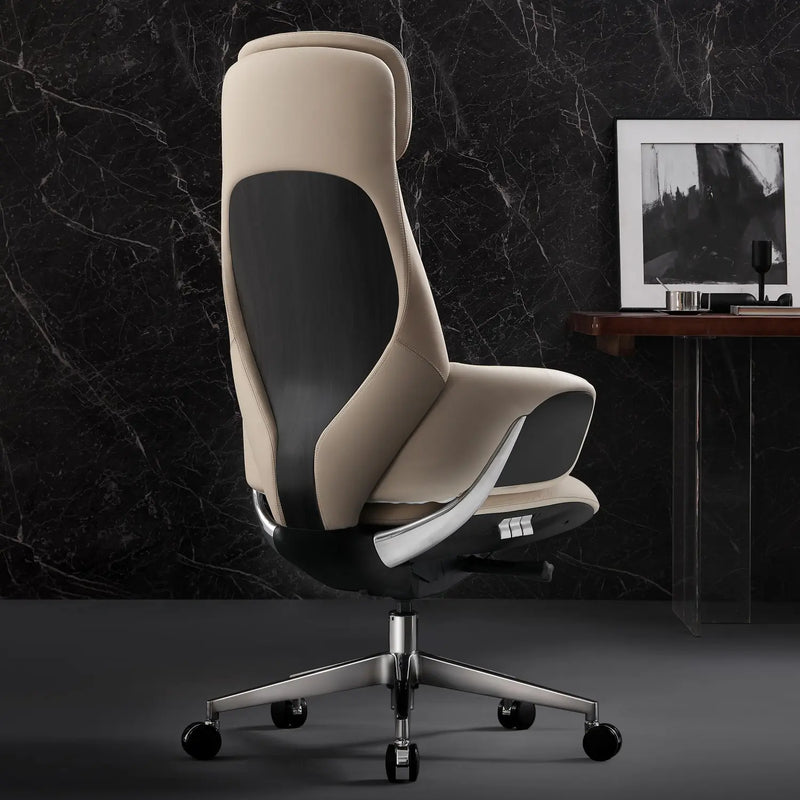 Norris Chefsessel aus Leder für das Büro