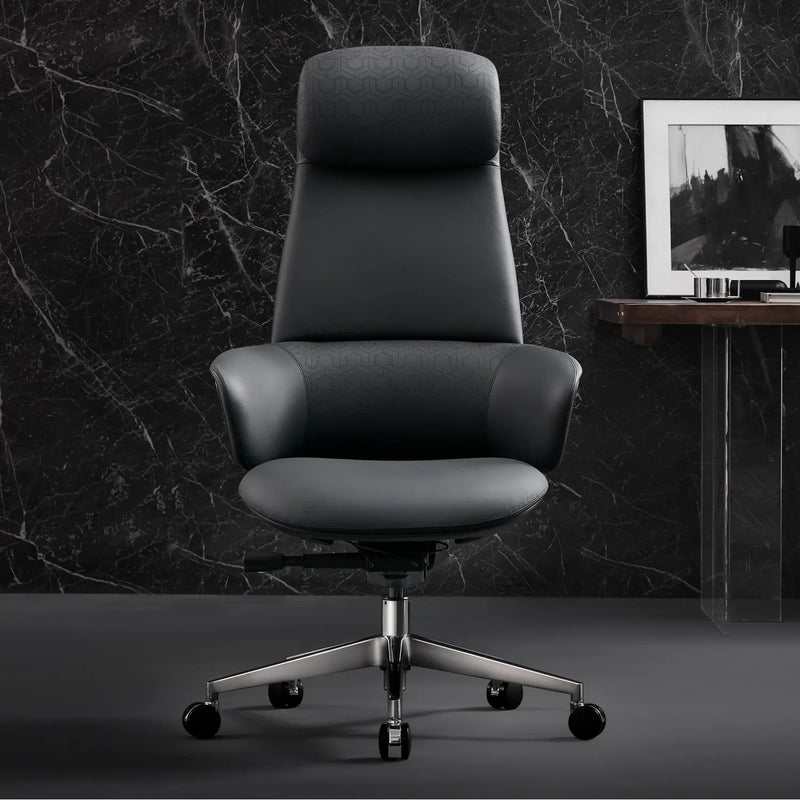 Norris Chefsessel aus Leder für das Büro