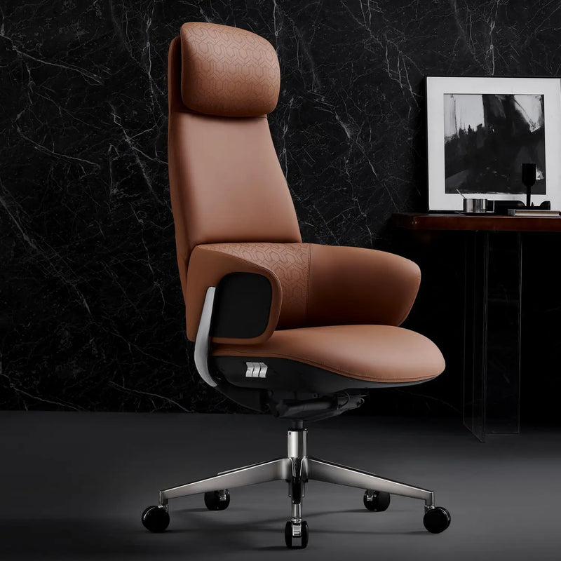 Norris Chefsessel aus Leder für das Büro