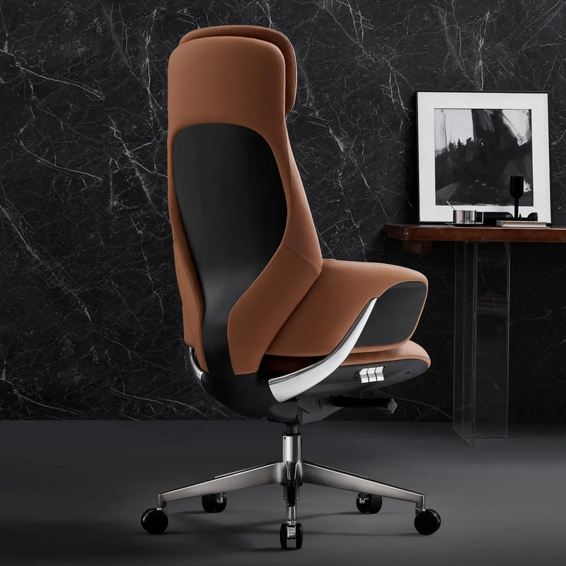 Norris Chefsessel aus Leder für das Büro
