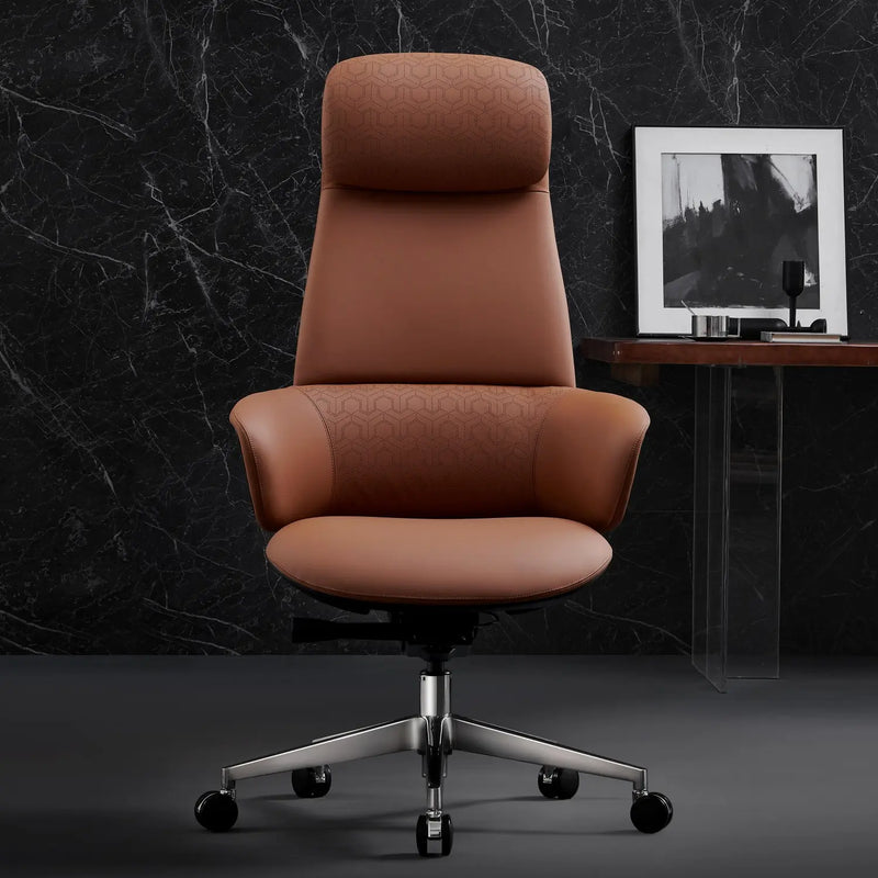Norris Chefsessel aus Leder für das Büro
