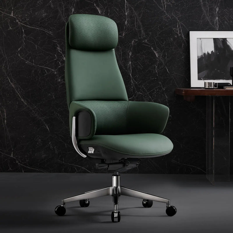 Norris Chefsessel aus Leder für das Büro