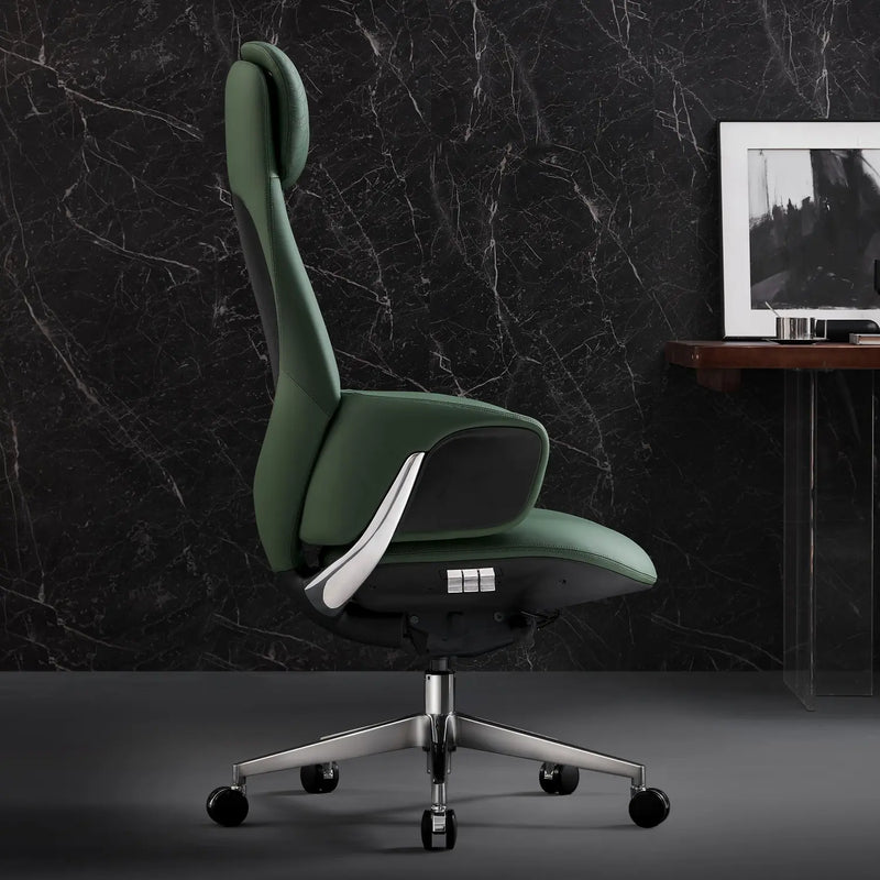 Norris Chefsessel aus Leder für das Büro