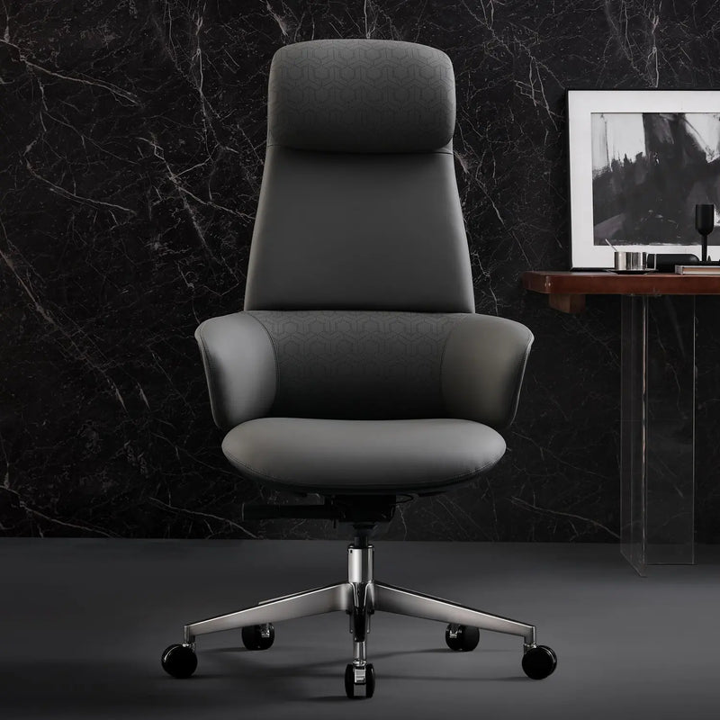 Norris Chefsessel aus Leder für das Büro
