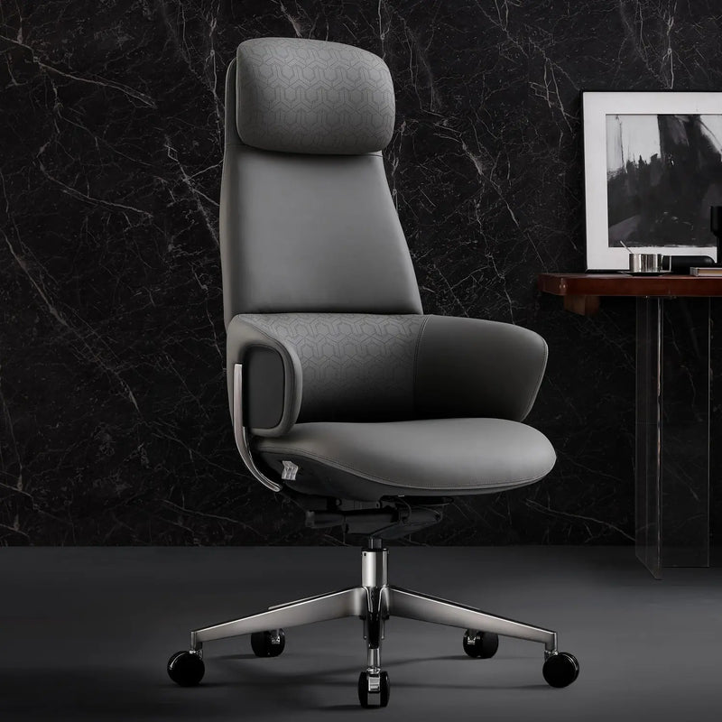 Norris Chefsessel aus Leder für das Büro