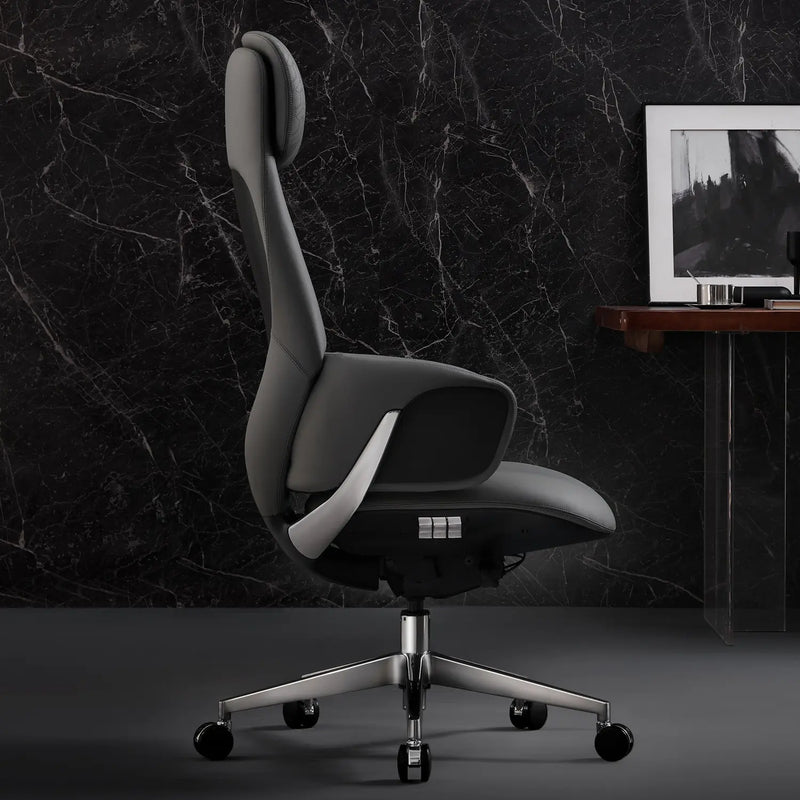 Norris Chefsessel aus Leder für das Büro