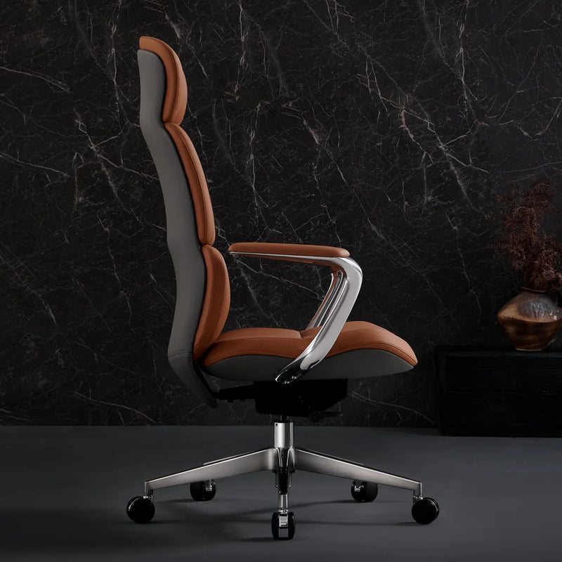 Nolan Chefsessel aus Leder für das Büro