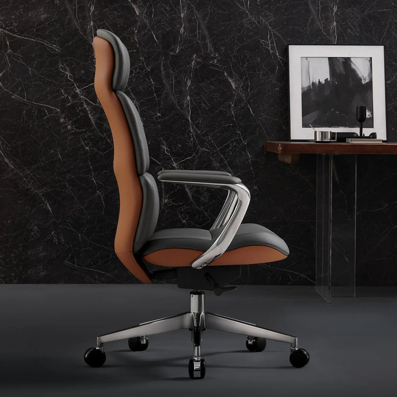 Nolan Chefsessel aus Leder für das Büro