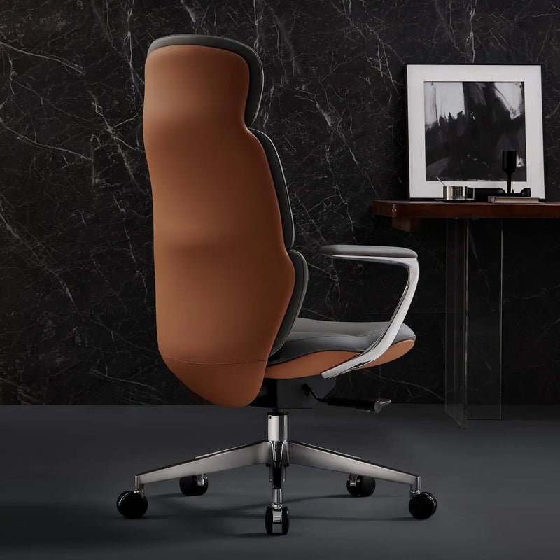 Nolan Chefsessel aus Leder für das Büro