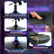 Vinsetto Gaming Stuhl mit Wippen- und Schkelfunktion, ergonomischer Computerstuhl, höhenverstellbar, drehbar Schreibtischstuhl mit Lautsprecher, bis 120 kg belastbar, Schwarz+Gelb